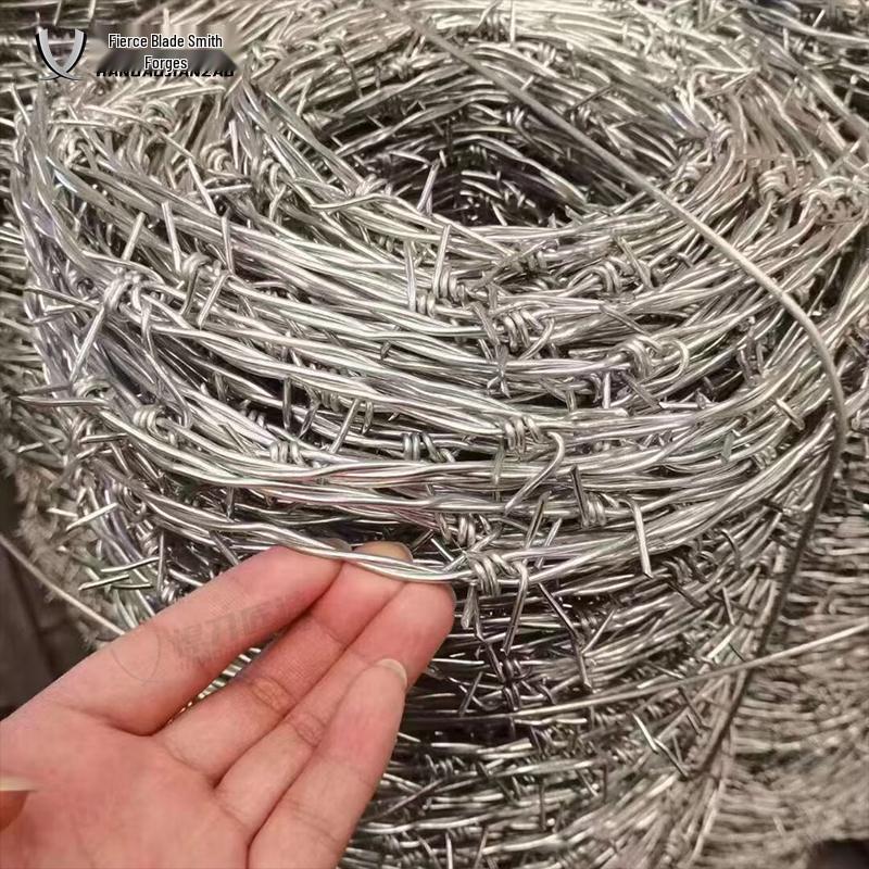 Heavy-Duty Galvanized Barbed Wire Fence