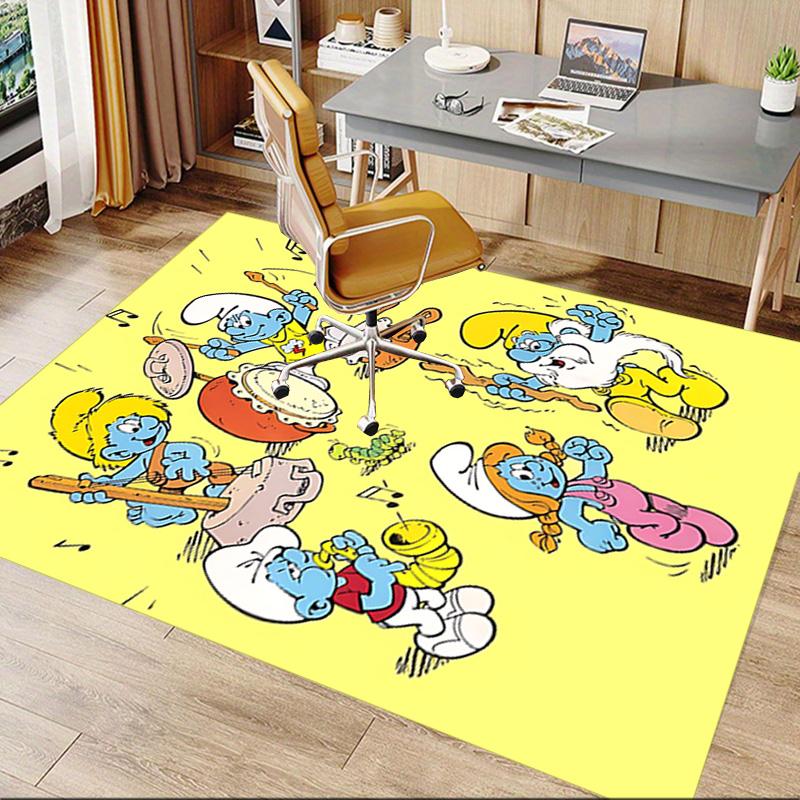 1pc Smurf Band Performance Carpet for Playroom Bedroom Living Room Sofa Home Decor,kids Game Area Rug Non-slip Floor Mat Y72399