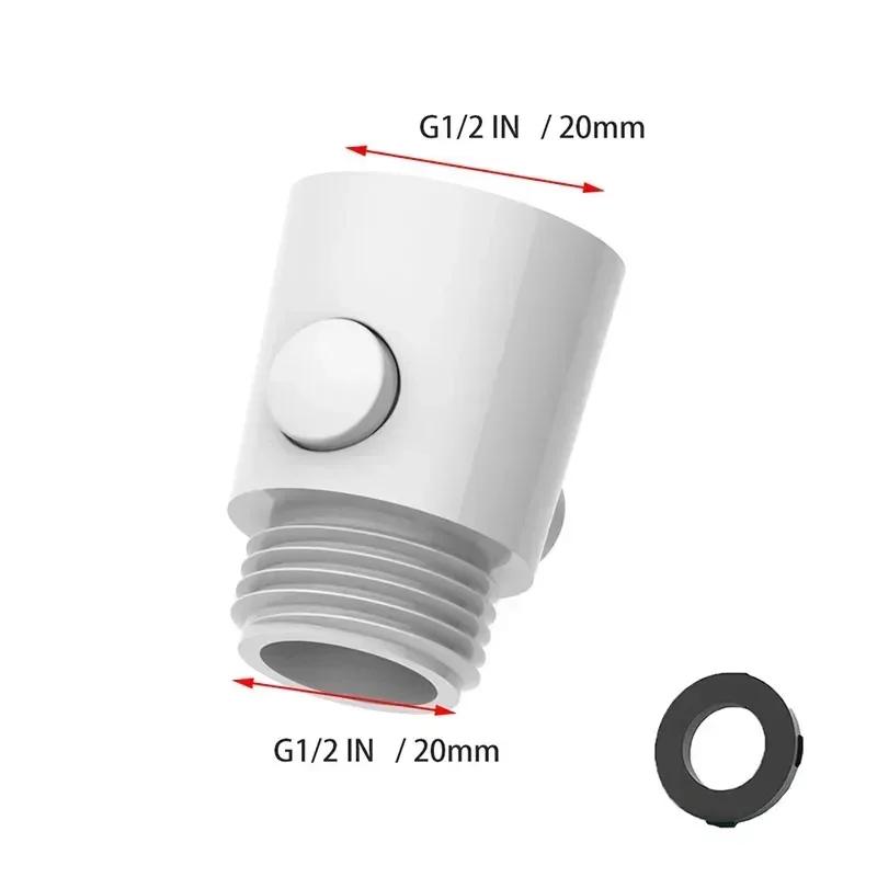 Useful ABS Sprayer Shut-Off Switch Shower Head Arm Diverter Flow Regulator Shut-Off Valve Water Stop Valve Shower Accessories