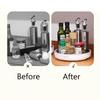 360° Rotation Spice Rack Organizer Cabinet Turntable Seasoning Holder Kitchen Storage Tray for Kitchen Bathroom Refrigerator