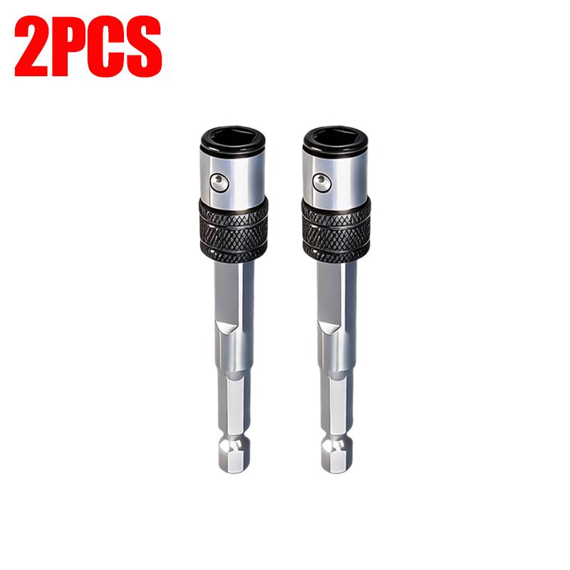 Portable 2-IN-1 Batch Head Connecting Rods Self-locking Quick Positioning Extension Rod Socket Adapter For Power Drills Wrenches