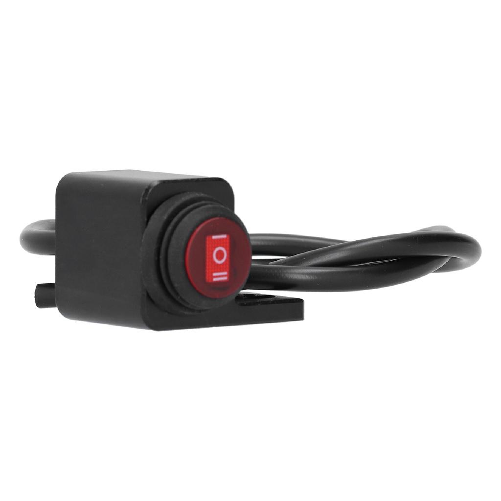 Waterproof Handlebar Switch Headlight Fog Lamp ONOFFON Button for Motorcycle ATV with 0.4in Mounting Hole(Right Side )