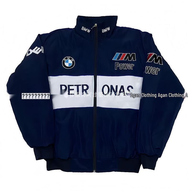 Vintage F1 Rennsport Windbreaker Motorradjacke für Herren & Damen - Gestickter Lässiger Frühjahrsanzug