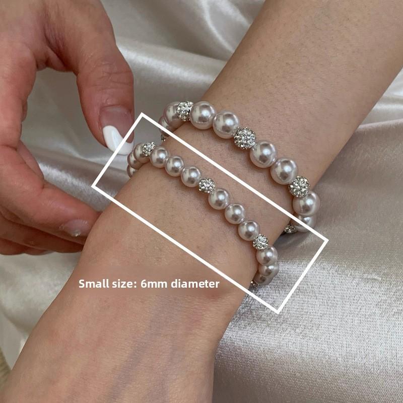 Female Niche Light Luxury Layered Bracelet  6mm