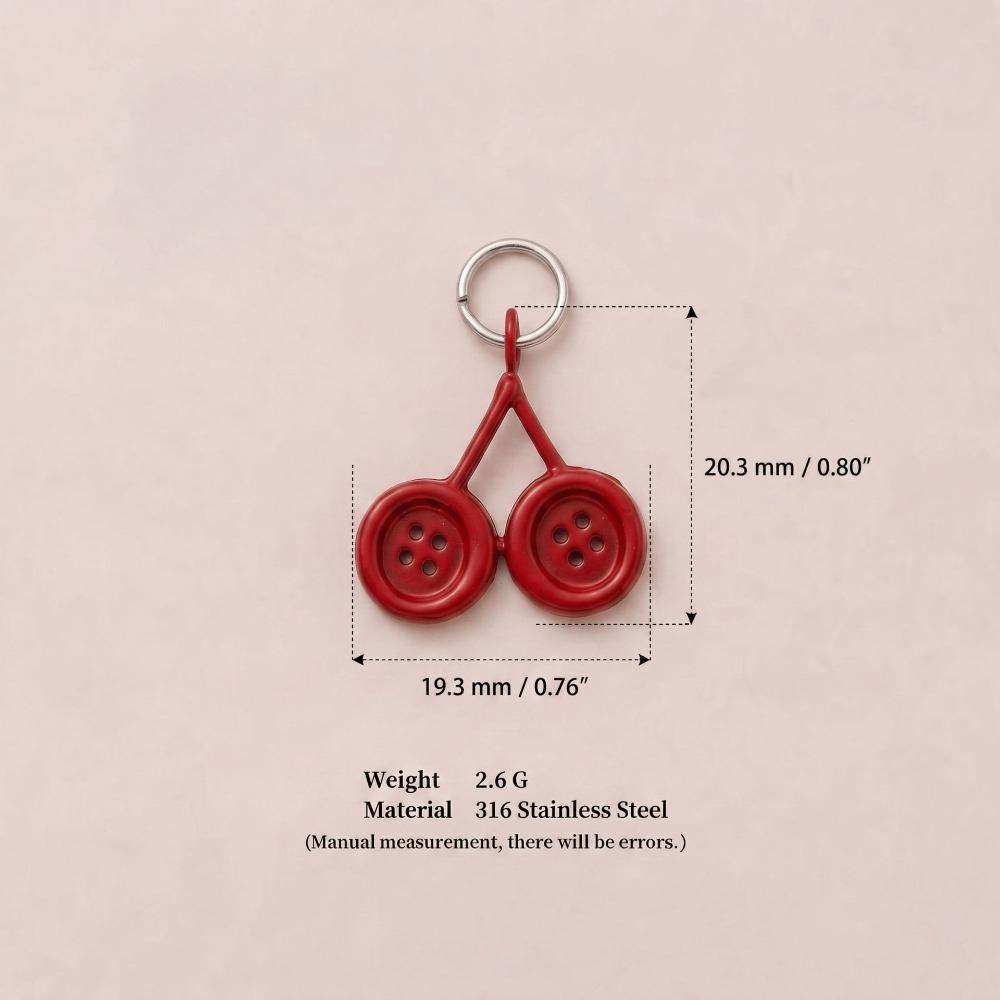 Drop Oil Craft Finish Enamel Mini Pendants 3D Vegetable Drop Oil Beads Keychain Ornament Decor