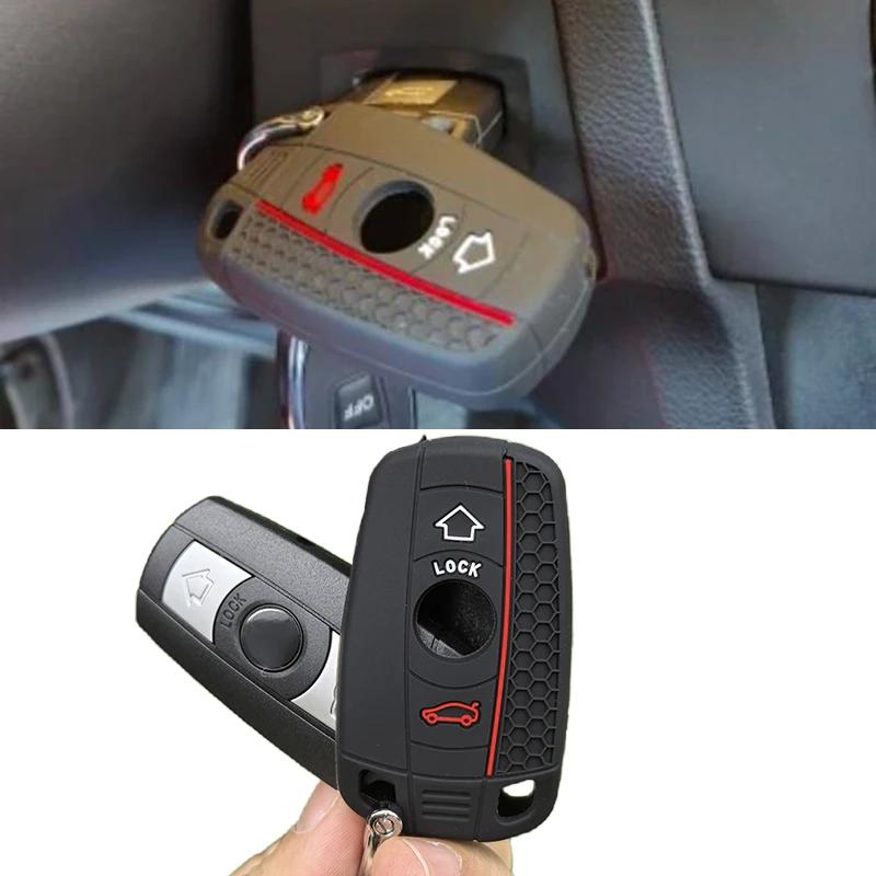 Silicone Fashion Car Key Case Cover For Bmw E90 E60 E70 E87 3 5 6 Series M3 M5 X1 X5 X6 Z4 E71 E72 E88 E89 E91 E92 Protector