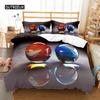 Glass Ball Duvet Cover Set Microfiber Colored Transparent Marbles Bedding Set Childhood Toys for Kid Teen Queen King Quilt Cover
