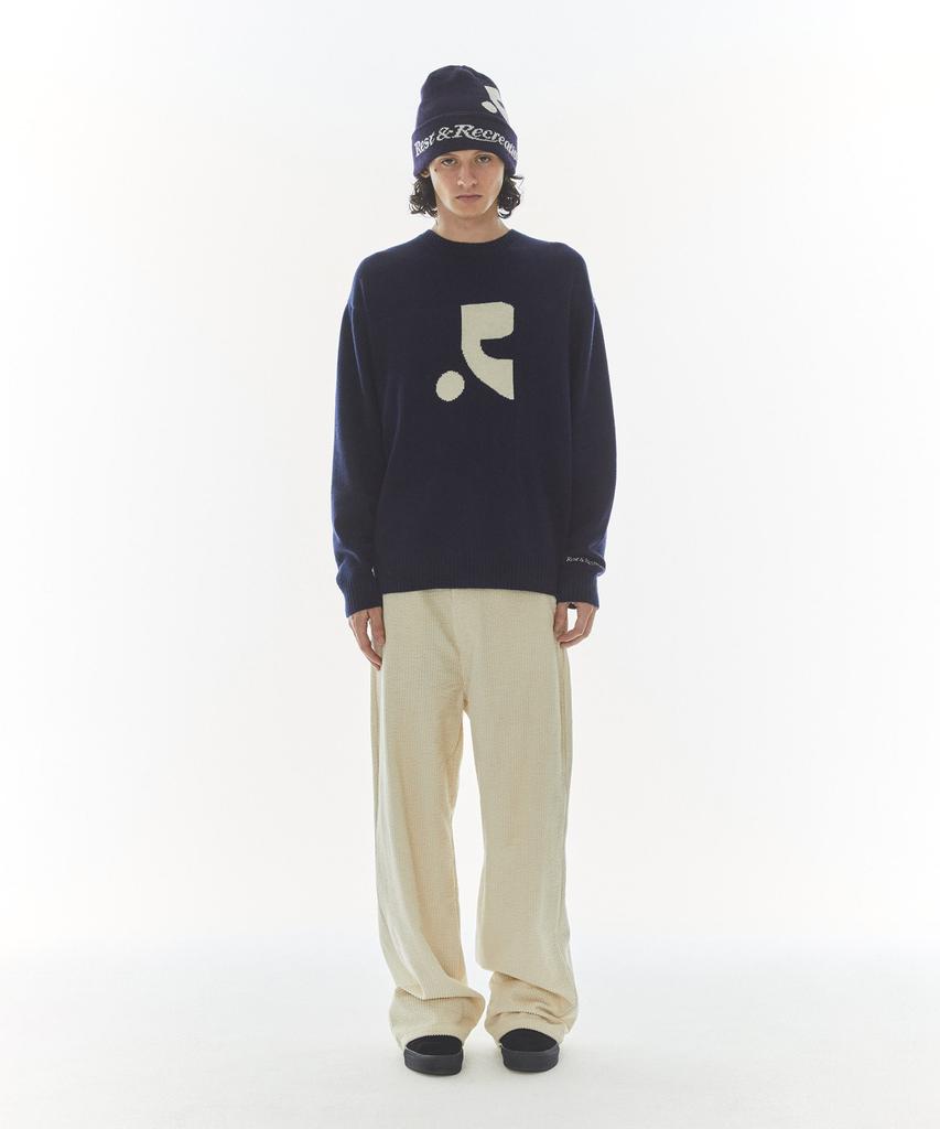REST&RECREATION Logo Corduroy Pants - Ivory