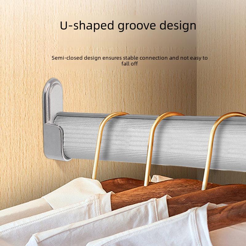 Tyč na oblečení do šatníku ze slitiny zinku s dvojitou nohou