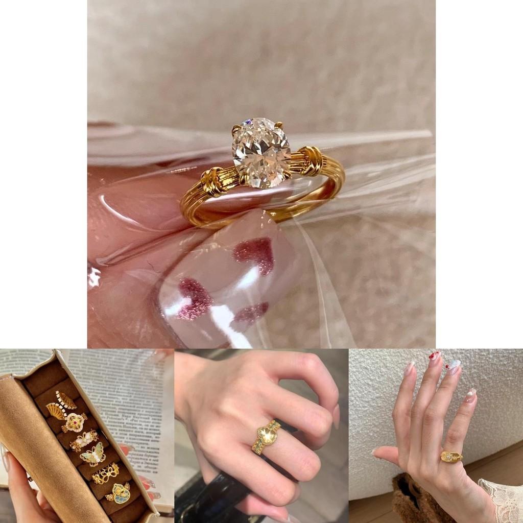 Fashionable Copper Butterfly Bow Ring For Women Versatile Adjustable Finger Jewelry