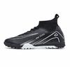 High-Top Football Shoes Tf Broken Nails Artificial Turf Ag Nails Leather Feet Boys And Girls Children And Adolescents Students Training Shoes