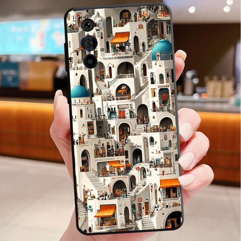 

Phone Case For Motorola Edge 50 40 Pro 60 50 40 30 Ultra Neo Fusion Moto G Play G Stylus G Power G Greece Turkey Italy Scenery Moto Edge 40