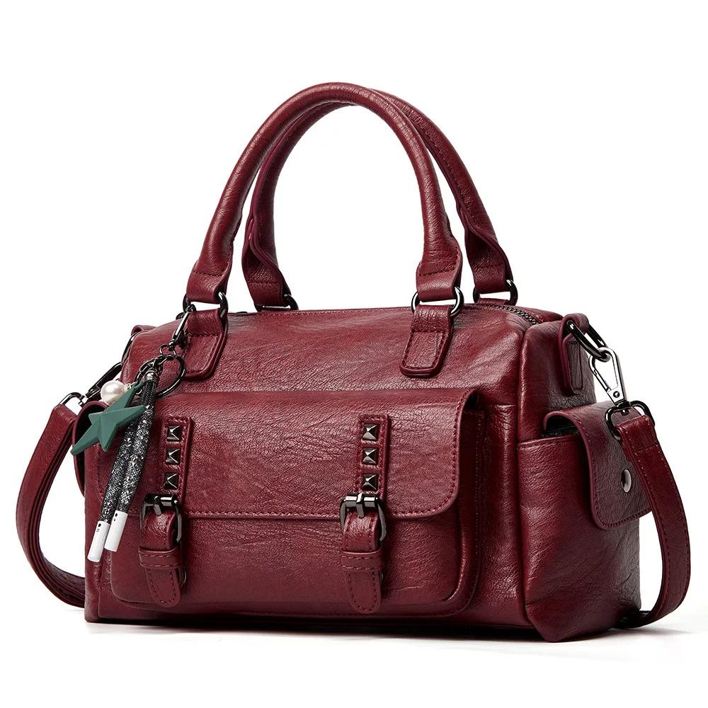 New Fashi Women's Handbag Korean Editi Soft Leather Women's Bags Shopping Shoulder Ladies Crossbody Bag
