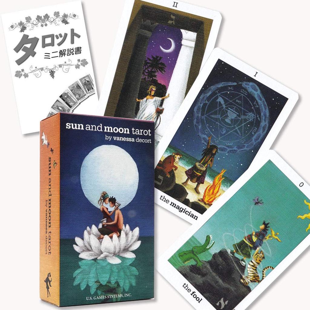 Sun and Moon Tarot Reading Japanese Instruction Manual Authentic Tarot 78 Cards Tarot, Instructions, Included, Cards,