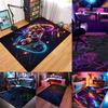 Stein Spielmatte E-Sport Teppich Gamer Teppich Gaming Teppich Spiel Teppich Geometrischer Teppich Spielzimmer Neon Dekor Teppich Neon Look Teppich Läufer