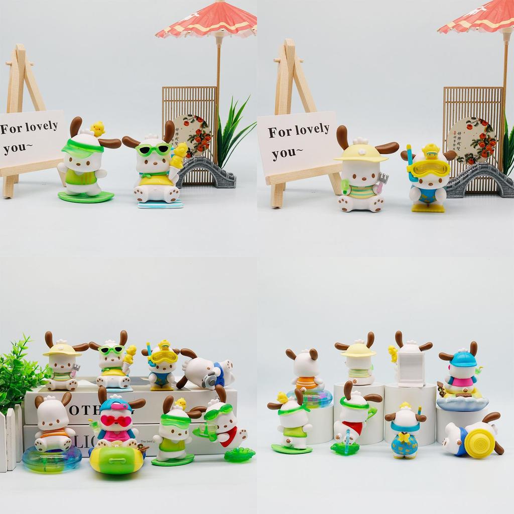 Pochacco Sunglasses Swimming Ring Ice Cream Cartoon Model Set With Sunglasses For Kids And Gifts