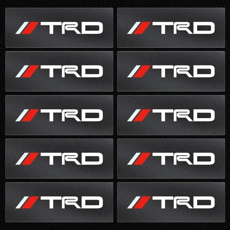 New Car Interior Sticker Central Control Decals Emblem Badge for Toyota TRD Logo Corolla Chr Avensis Yaris Camry Racing