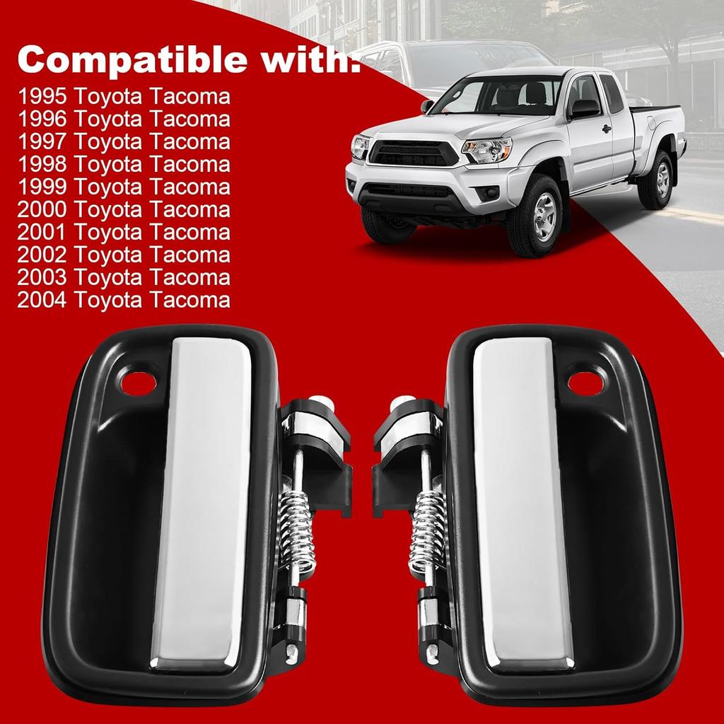 FAERSI 2pcs Outside Exterior Door Handles Front Left Driver Side & Right Passenger Side Fit for 1995 1996 1997 1998 1999 2000 2001 2002 2003 2004