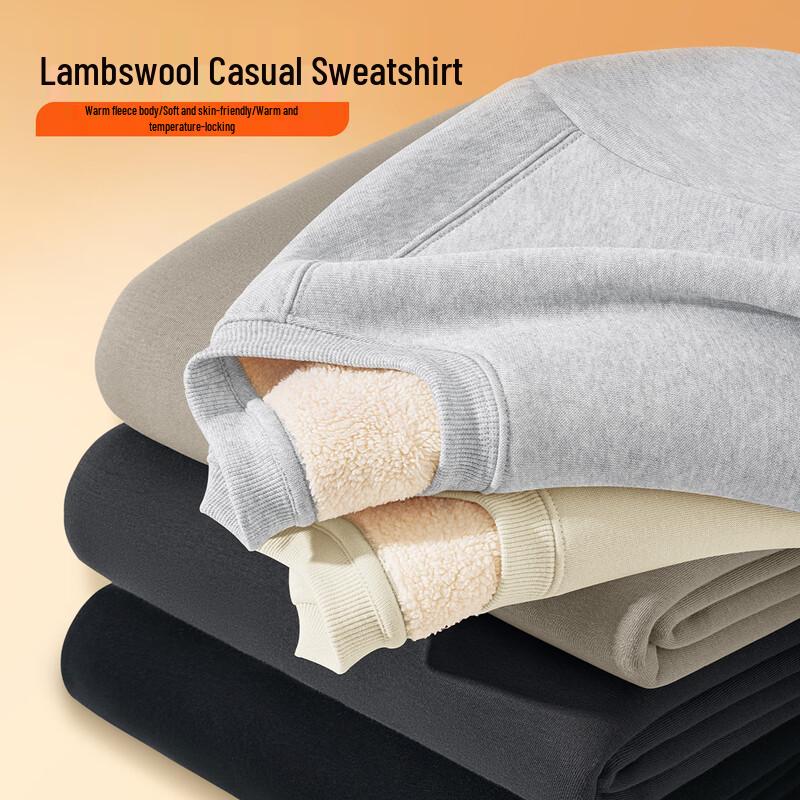 JEANSWEST LIFE Men's Sherpa Lined Pullover Hoodie