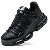 Air Cushion Safety Shoes Men Steel Toe Sneaker Puncture Proof Sport Work Shoes Man Safety Boots Black Male Work Boots Plus Size