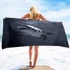 Shark Beach Towel for Boys Shark Bath Towel Print Pool Towel Super Soft Plush Sandless Shark Towel for Shark Lovers Beach Towels