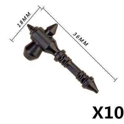 MOC Mattoncini Militari Figura Medievale Soldato Accessori Arma Spada Ascia Coltello Pugnale Martello Giocattolo Mini Mattoncino Regalo R027