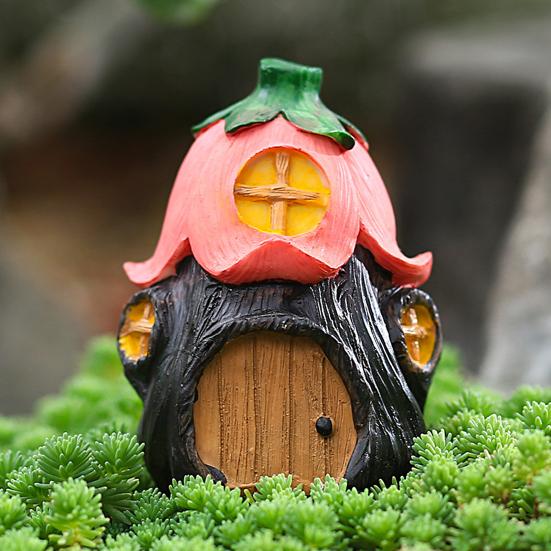 Creative Mini House Ornament Realistic Wear-resistant Flowerpot Succulent Moss Micro Landscape