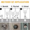 #0#1#2#2#3#4 Six Sets of Double-headed Screw Slide Removal Tools High Speed Steel Extractor