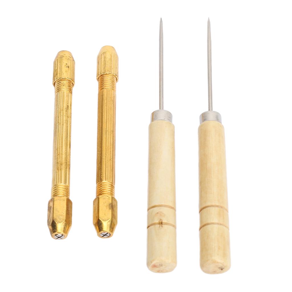 2pcs Doll Hair Rooting Holders with 10pcs 0.6mm Needle DIY Doll Hair Reroot Making Tool with Awl