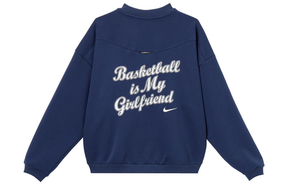 Nike Sweatshirts Men's Marine Blue Crew Neck Moderate IR0107-410
