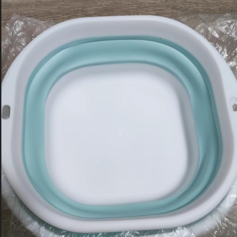 

1 шт. Компактная складная раковина для кемпинга/дома | Компактный дизайн для мытья посуды/стирки и путешествий, Современный стиль небесно-голубой