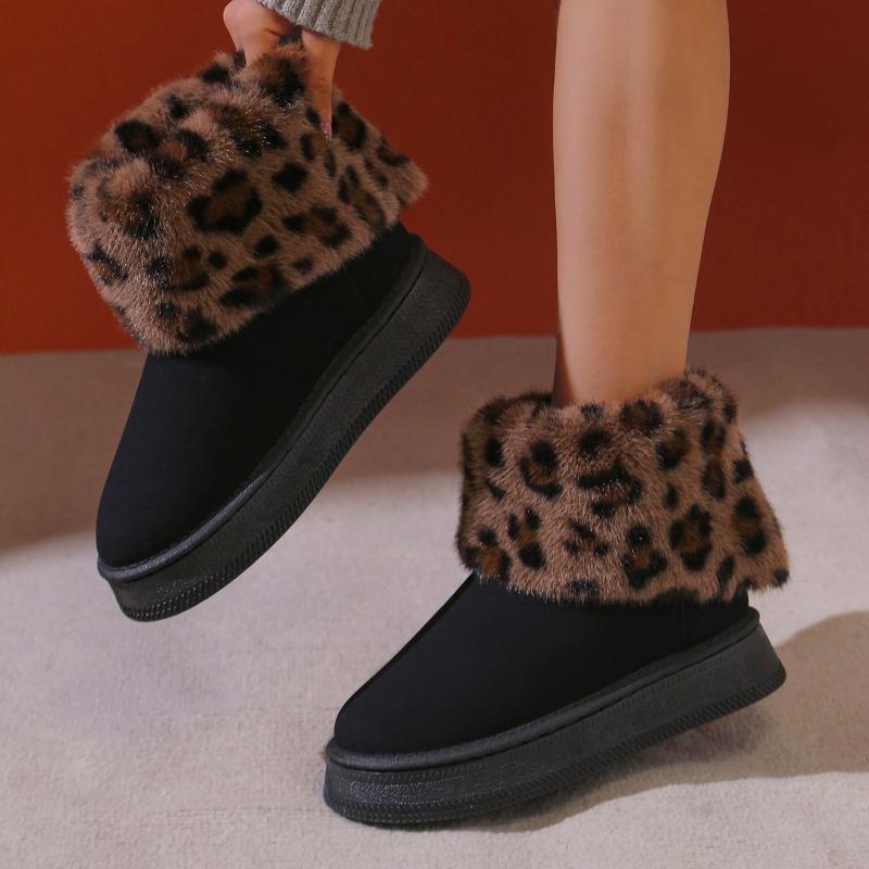 Fashion Shoes for Women 2024 High Quality Slip-on Women's Boots Fashion Turned-over Edge Daily Boots Women Winter Short Plush Snow Boots