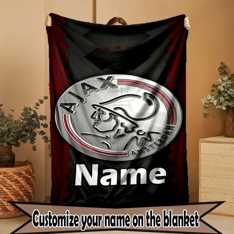 Custom Name Personalized Ajax Print Blanket, Home Decor, Bedroom, Sofa, Camping, Couch, Gifts for Birthday Christmas