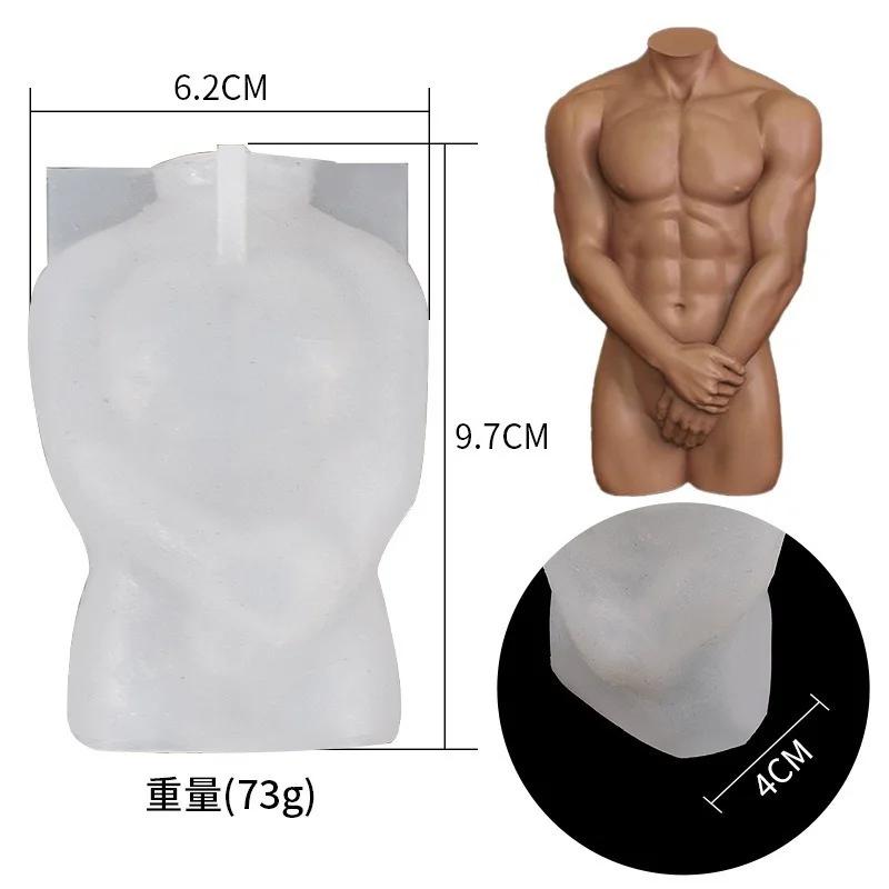 New Shy Man Holding Hands Lady 3D Candle Silicone Mold Pregnant Woman Soap   Home Decoration Products