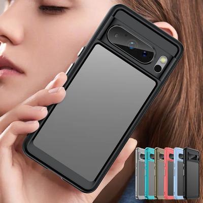 Colorfull Transparent TPU Case for Google Pixel 8 Pro 7A 7 Pro 6A Protective Cover Shockproof Clear Frame Full Protection Colorful Clear Cover