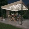 VidaXL Gazebo with LED String Lights Garden Belvedere Outdoor Pavilion Reception Tent Marquee 3070326