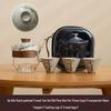 Portable Hand-Painted Travel Tea Set with One Pot and Four Cups – Perfect Business Gift