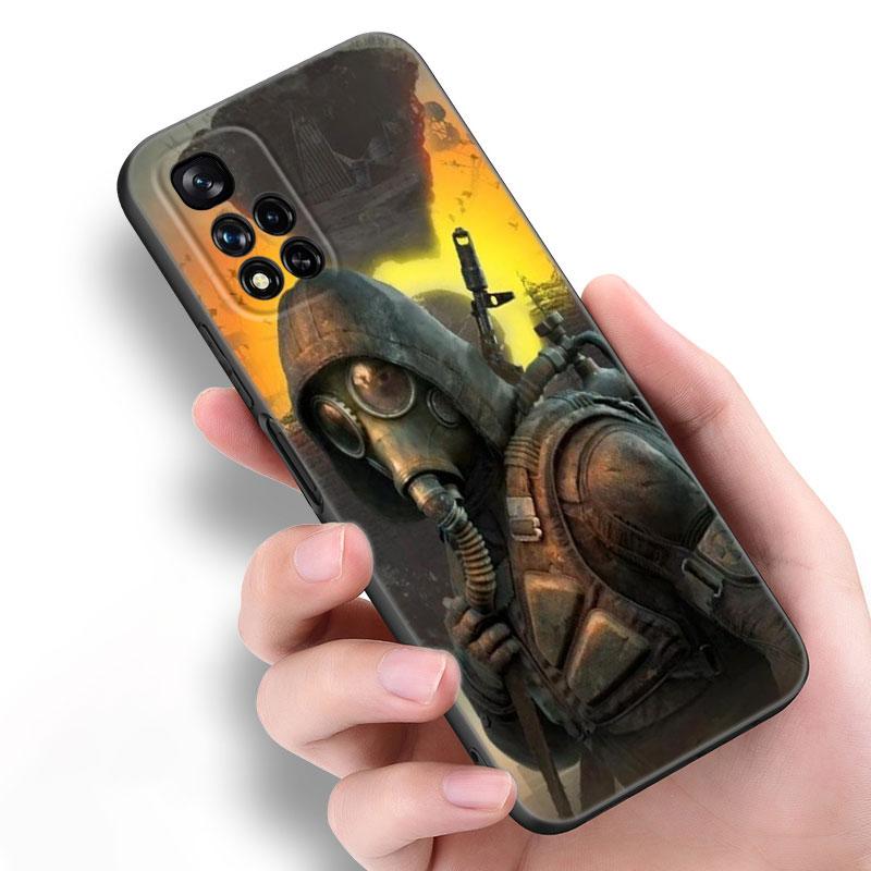 Game Stalker Clear Sky Black Silicone Phone Case For Xiaomi POCO X3 X4 NFC F5 M3 M4 M6 X5 X6 Pro F3 F4 GT 5G C55 C65 M5