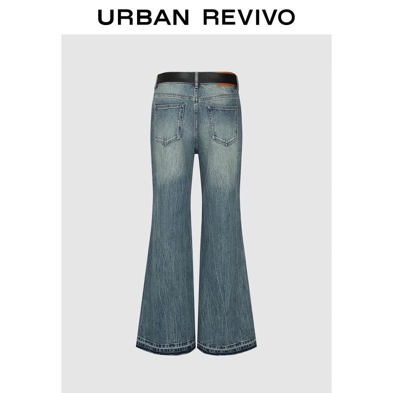 

Женские модные вареные расклешенные джинсы UR с поясом 25