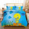 3D-gedrucktes Tweety-Vogel-Bettwäscheset Einzelbett Twin Doppelbett Queen King Cal King Größe Bettwäscheset