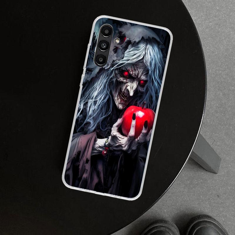 Halloween Moon Witch Horror Phone Case Cover for Samsung Galaxy A17 A16 A26 A36 A56 A57 A37 A15 A25 A35 A55 A14 A24 A34 A54 A13