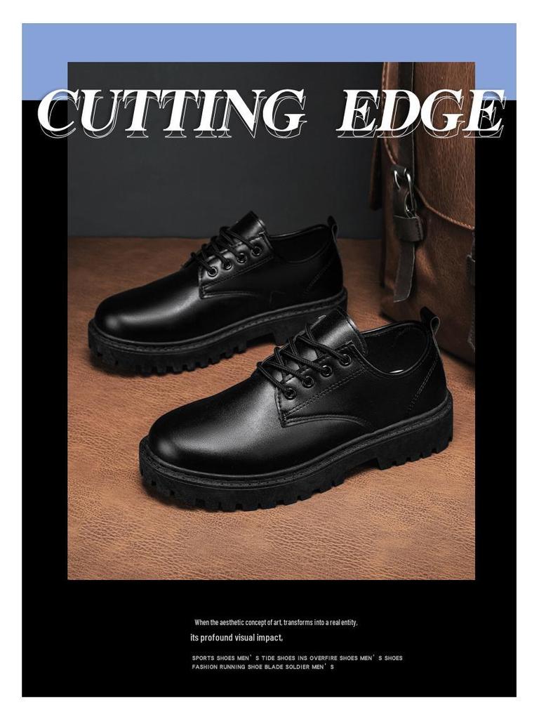 Herren Herbst 2024 Lässige Business Lederschuhe: Trendige wasserdichte Martin Boots im britischen Stil