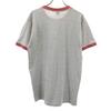 TOWNCRAFT 70s Vintage Short Sleeve Ringer Plain T-shirt L Gray Men's Used