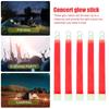 10pcs 4 Inch Camping Glow Sticks Waterproof Concert Party Light Stick with Hook Non-toxic Hiking Camping Grow Festival Supplies