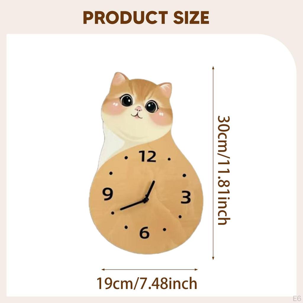 Clock Decor Art Ornament Decorative for Farmhouse Living Room Kitchen