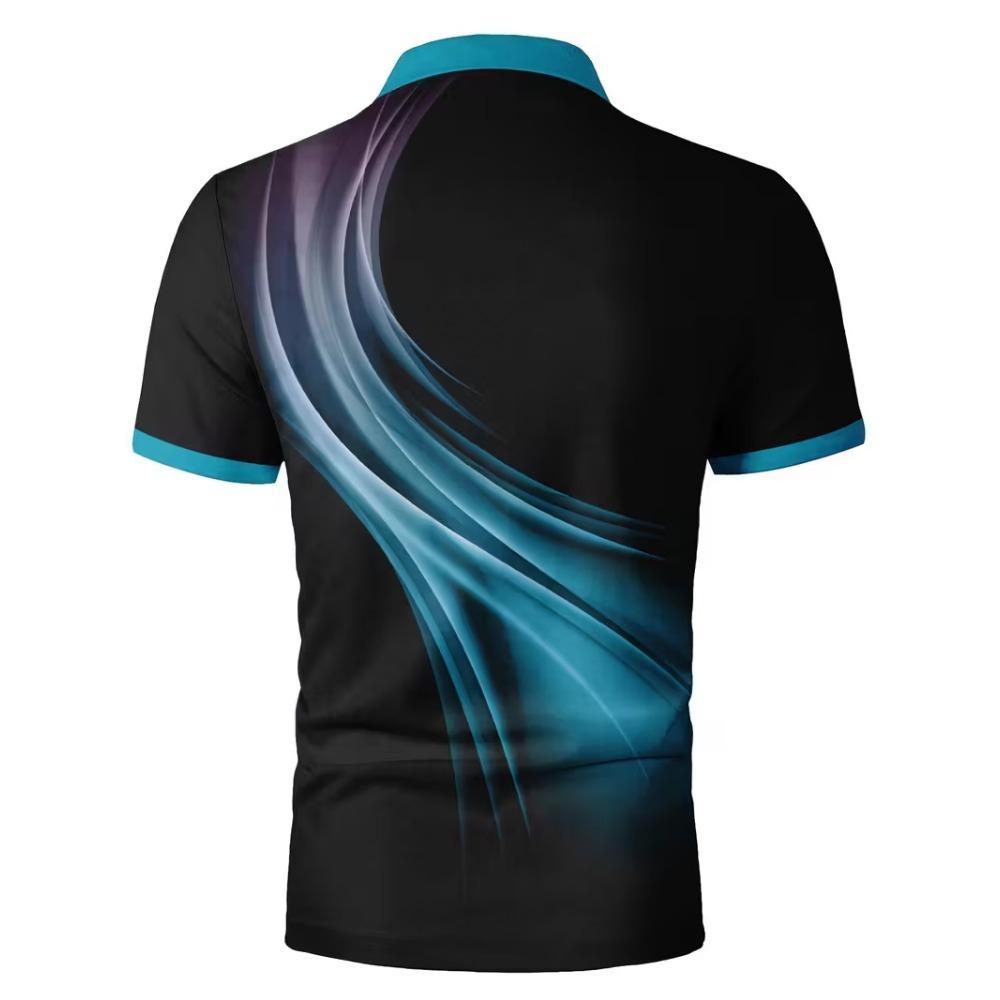 Herren Kleidung Sommer Neu Kurzarm Business Casual Kragen Golf Poloshirt 100% Polyester