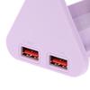 Diy 22.5W Battery Charger Power Bank Case Transparent Pd Quick Charging Case 18650 Battery Case With Led Light