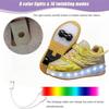 Boys Girls Kids USB Rechargeable Luminous Casual Sneakers LED Light Wheel Outdoor Parkour Roller Skates Sport