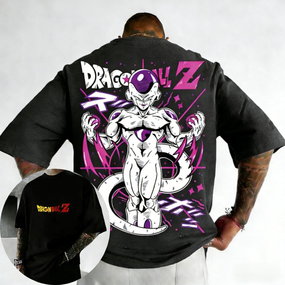 Dragon Ball Anime T-shirt Summer Color Printed Casual Top