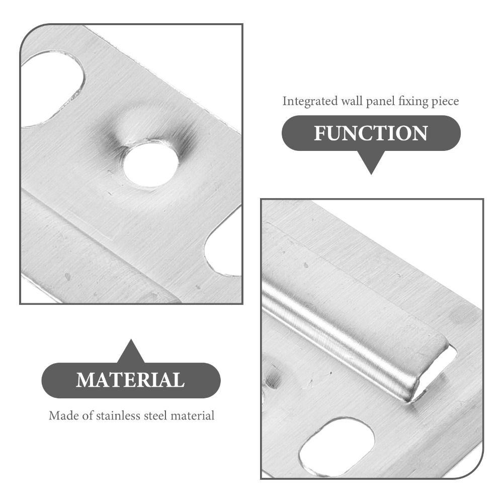 100Pcs Thickened Wall Panel Buckles Galvanized Steel Wall Panel Fixing Clamps  Photo Frame Hanging